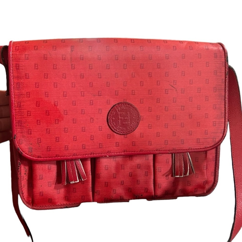 Vintage 80s red crossbody  Fendi